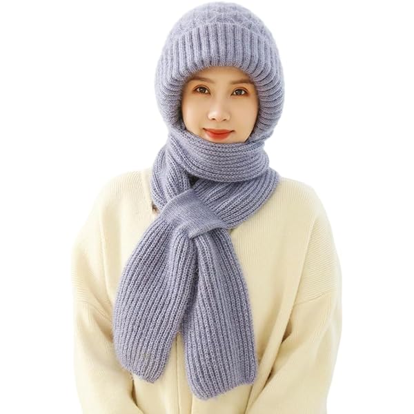 2024 New Integrated Ear Protection Windproof Cap Scarf